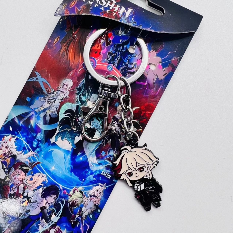 Genshin Impact Anime Character metal keychain price for 5 pcs