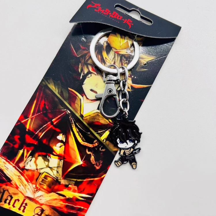 Black Clover Anime Character metal keychain price for 5 pcs