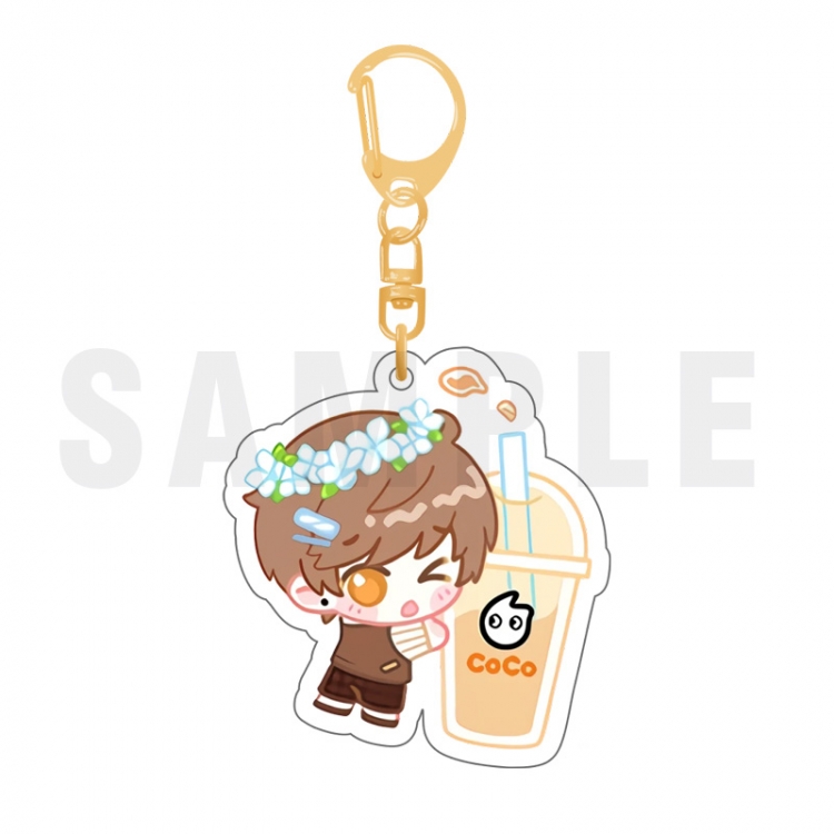 Love and Producer Acrylic bag pendant key chain price for 5 pcs