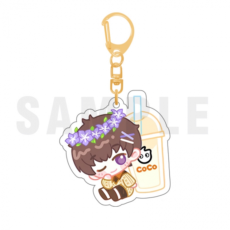 Love and Producer Acrylic bag pendant key chain price for 5 pcs