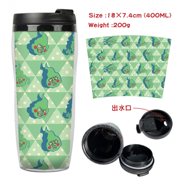  Mob Psycho 100 Anime Starbucks leak proof and insulated cup 18X7.4CM 400ML