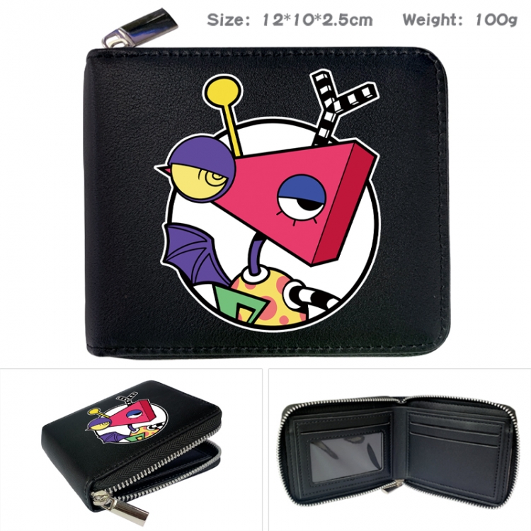 The Amazing Digital Circus Anime Full Color Short All Inclusive Zipper Wallet 10x12x2.5cm
