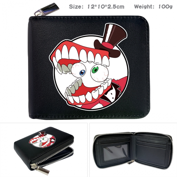The Amazing Digital Circus Anime Full Color Short All Inclusive Zipper Wallet 10x12x2.5cm
