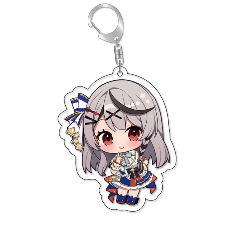 Virtual anchor Anime Acrylic Keychain Charm price for 5 pcs