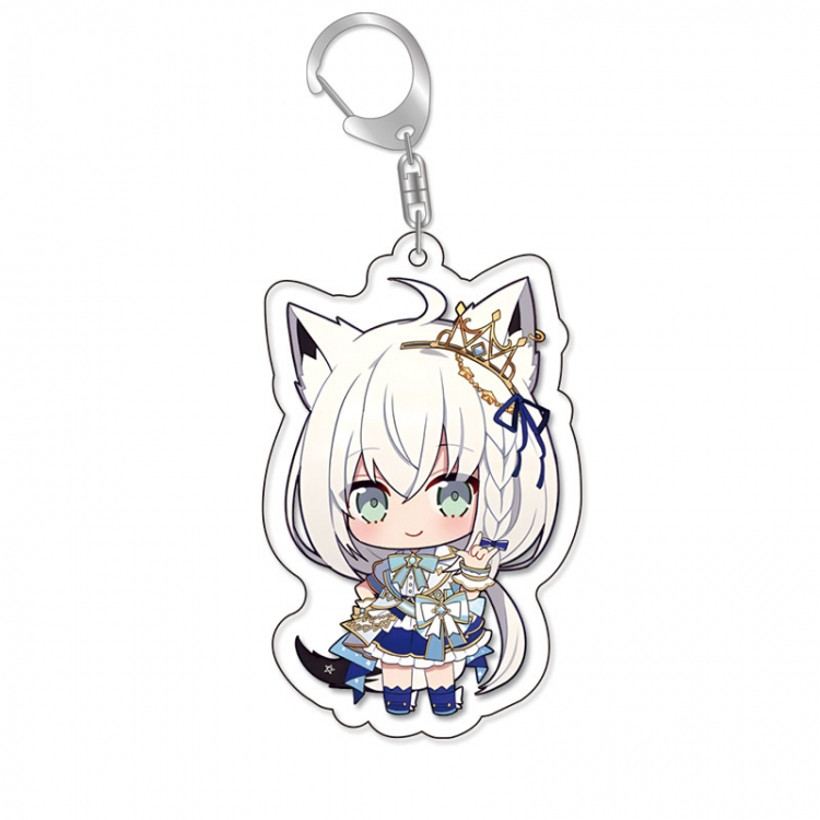 Virtual anchor Anime Acrylic Keychain Charm price for 5 pcs