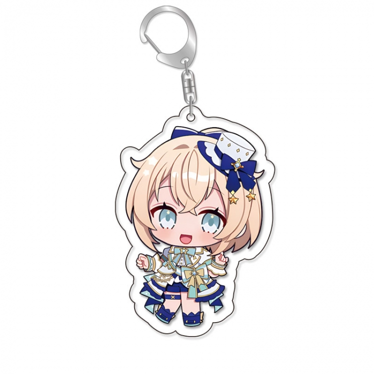 Virtual anchor Anime Acrylic Keychain Charm price for 5 pcs