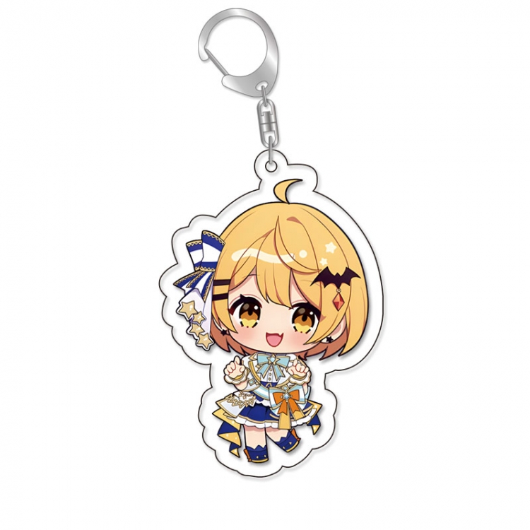Virtual anchor Anime Acrylic Keychain Charm price for 5 pcs