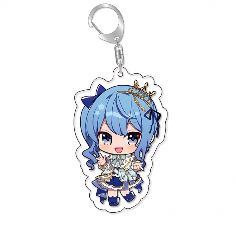Virtual anchor Anime Acrylic Keychain Charm price for 5 pcs