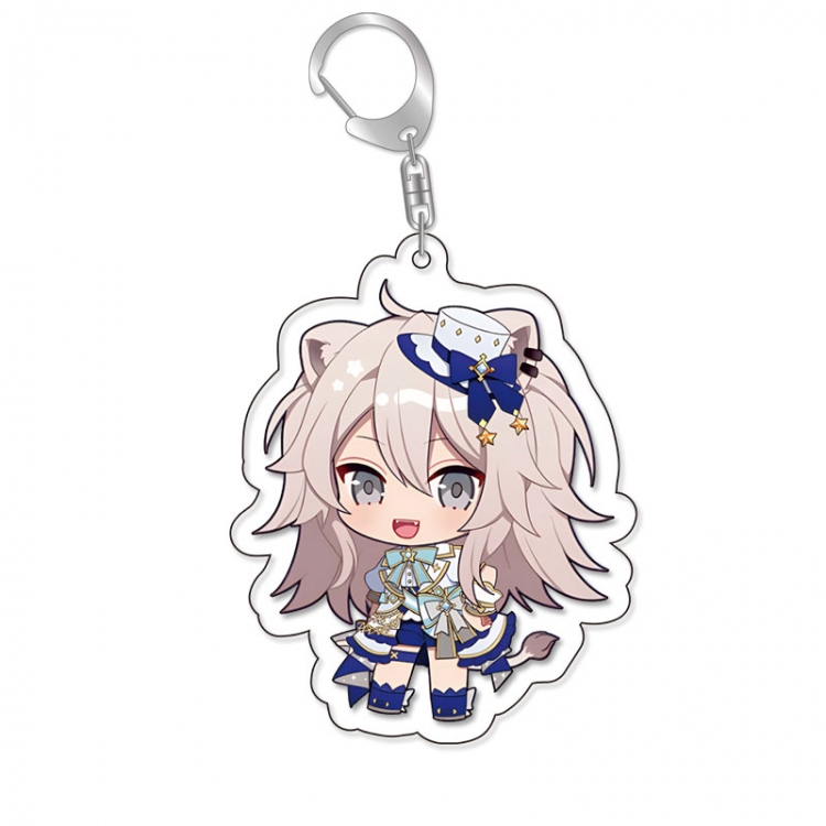 Virtual anchor Anime Acrylic Keychain Charm price for 5 pcs