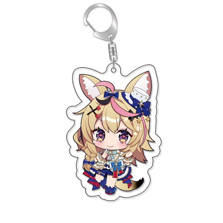 Virtual anchor Anime Acrylic Keychain Charm price for 5 pcs