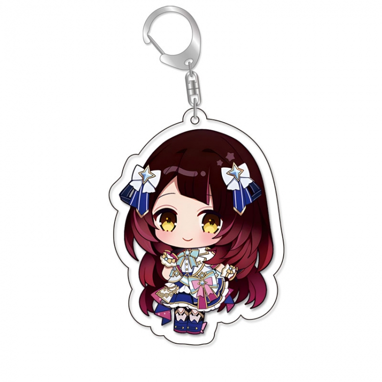 Virtual anchor Anime Acrylic Keychain Charm price for 5 pcs