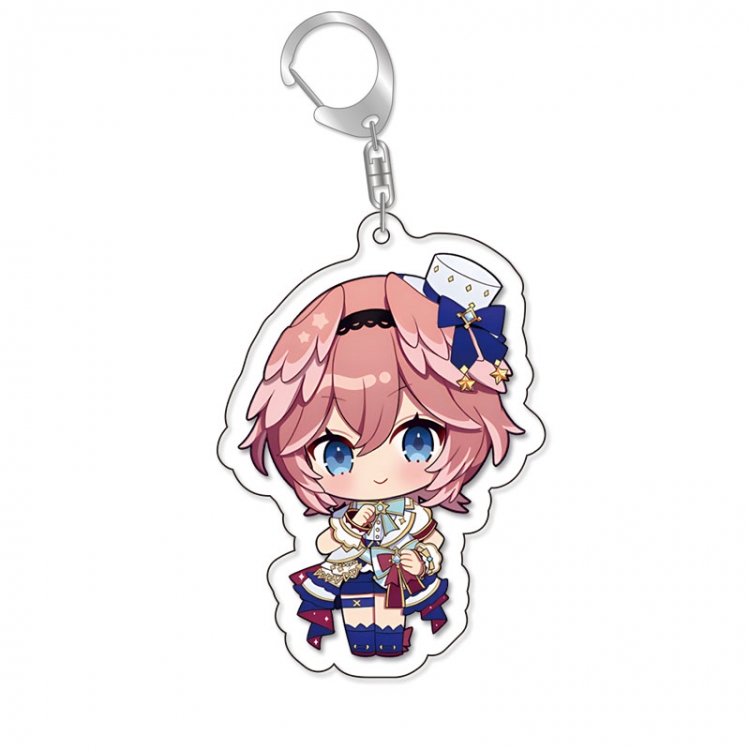 Virtual anchor Anime Acrylic Keychain Charm price for 5 pcs