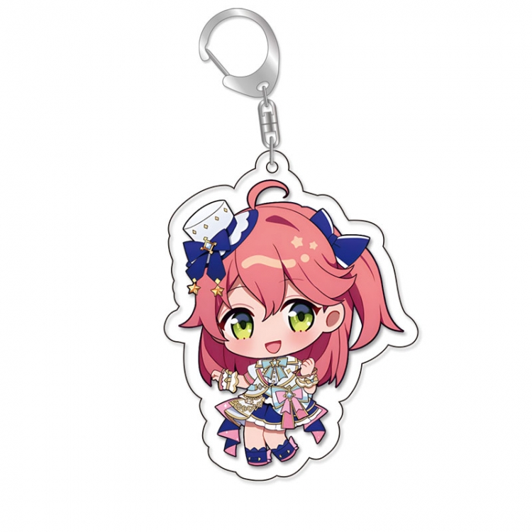 Virtual anchor Anime Acrylic Keychain Charm price for 5 pcs