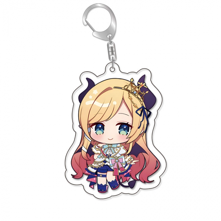 Virtual anchor Anime Acrylic Keychain Charm price for 5 pcs