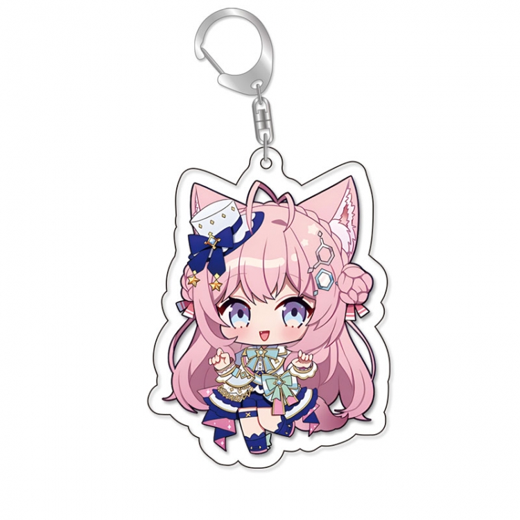 Virtual anchor Anime Acrylic Keychain Charm price for 5 pcs