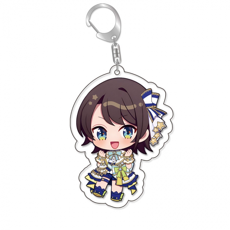 Virtual anchor Anime Acrylic Keychain Charm price for 5 pcs