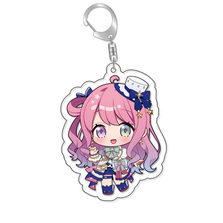 Virtual anchor Anime Acrylic Keychain Charm price for 5 pcs