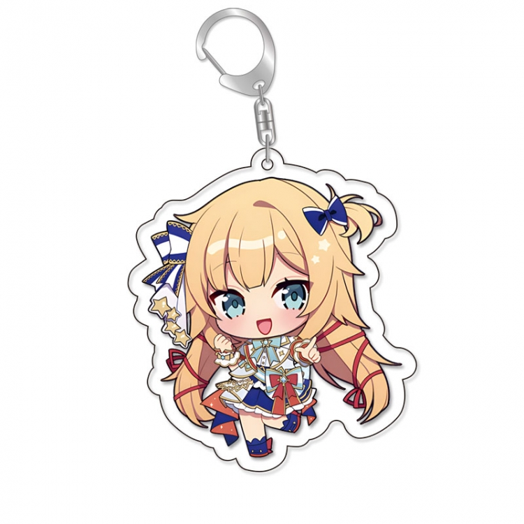 Virtual anchor Anime Acrylic Keychain Charm price for 5 pcs
