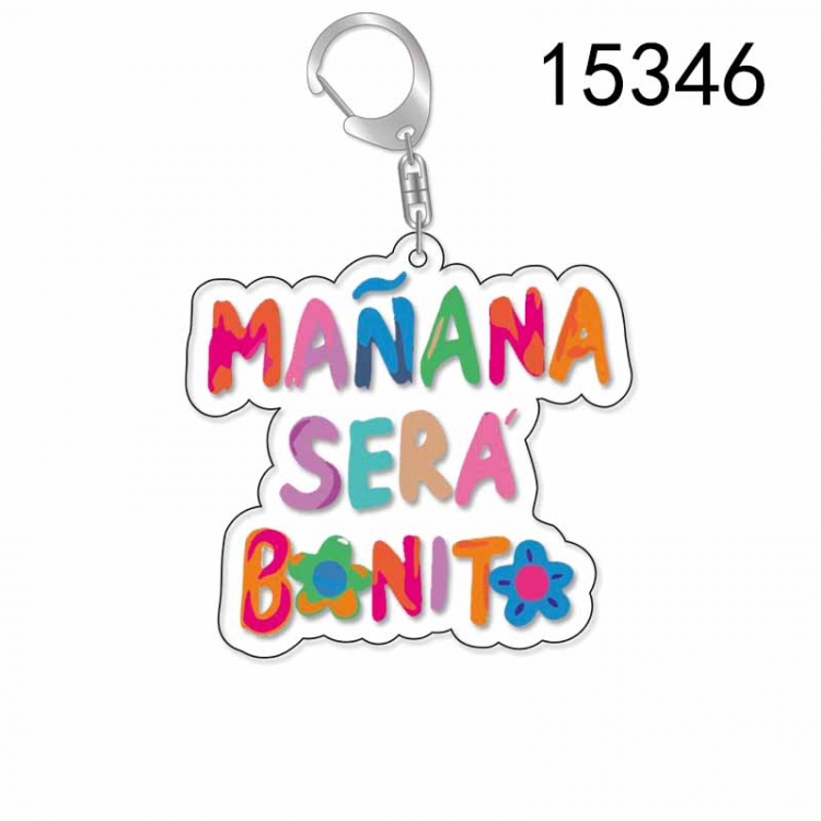  Karol G Anime Acrylic Keychain Charm price for 5 pcs