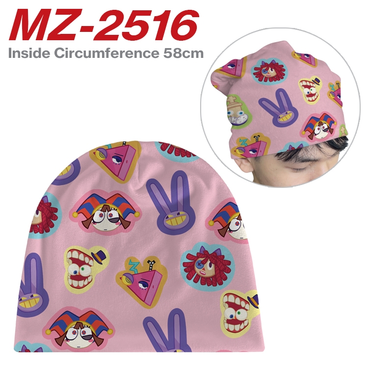 The Amazing Digital Circus Anime flannel full color hat cosplay men's and women's knitted hats 58cm 