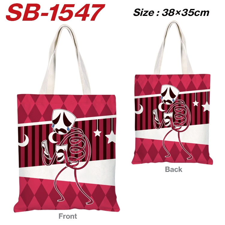 The Amazing Digital Circus Anime Canvas Handheld Shoulder Bag Handbag Shopping Bag 38X35CM