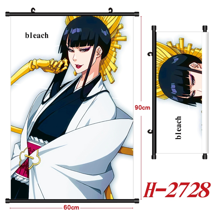 Bleach Anime Black Plastic Rod Canvas Painting Wall Scroll 60X90CM