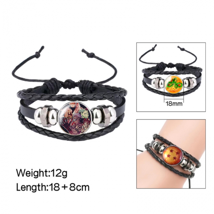 Jujutsu Kaisen Anime peripheral crystal leather rope bracelet price for 5 pcs 