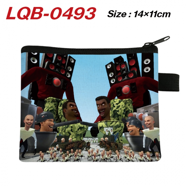 Skibidi-Toilet Anime Full Color Coin Purse 14X11CM price for 5 pcs  LQB-0493