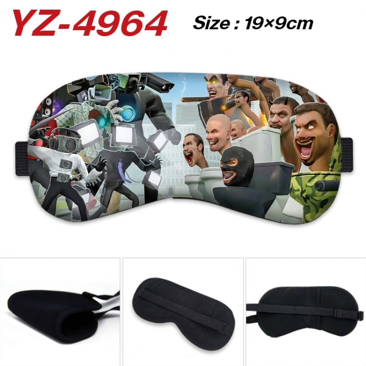 Skibidi-Toilet Game ice cotton eye mask without ice bag price for 5 pcs YZ-4964