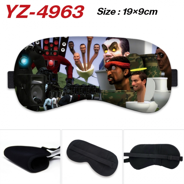 Skibidi-Toilet Game ice cotton eye mask without ice bag price for 5 pcs YZ-4963