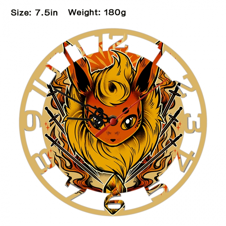 Pokemon Anime print alarm clock wall clock personality clock packaging size 25X25X4cm