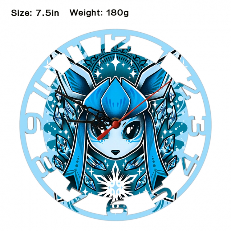 Pokemon Anime print alarm clock wall clock personality clock packaging size 25X25X4cm