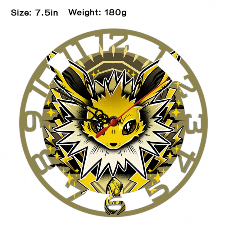 Pokemon Anime print alarm clock wall clock personality clock packaging size 25X25X4cm