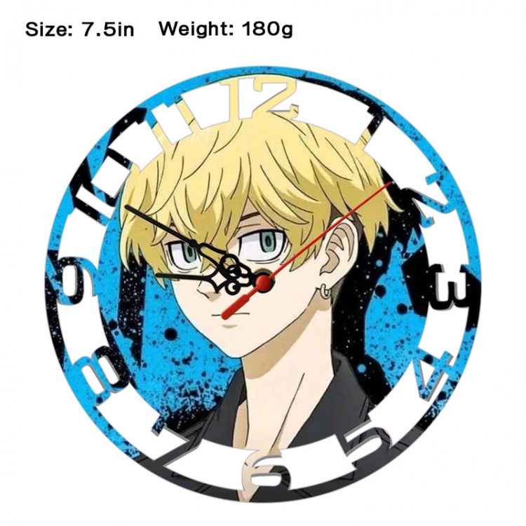 Tokyo Revengers Anime print alarm clock wall clock personality clock packaging size 25X25X4cm