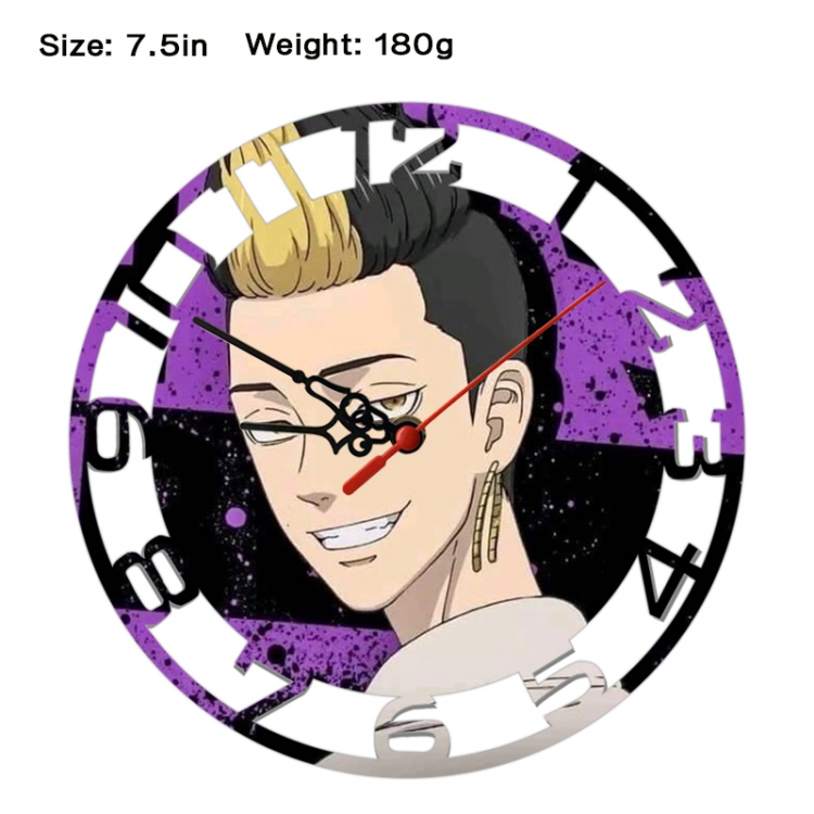 Tokyo Revengers Anime print alarm clock wall clock personality clock packaging size 25X25X4cm