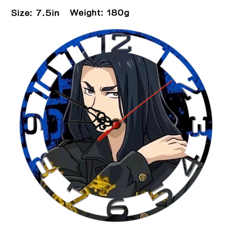 Tokyo Revengers Anime print alarm clock wall clock personality clock packaging size 25X25X4cm