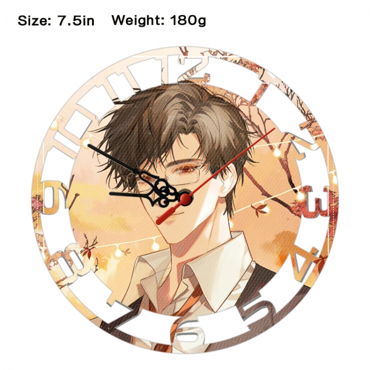 Light and Night Anime print alarm clock wall clock personality clock packaging size 25X25X4cm