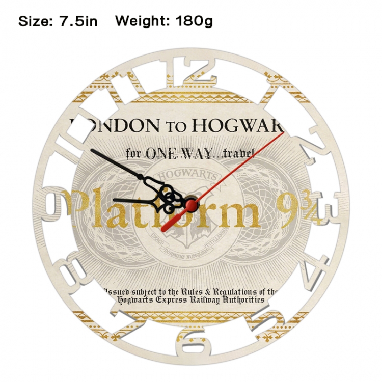 Harry Potter Anime print alarm clock wall clock personality clock packaging size 25X25X4cm