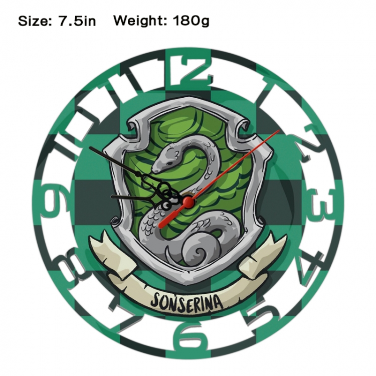 Harry Potter Anime print alarm clock wall clock personality clock packaging size 25X25X4cm