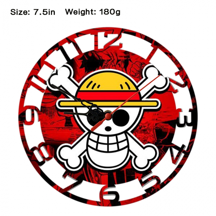One Piece Anime print alarm clock wall clock personality clock packaging size 25X25X4cm