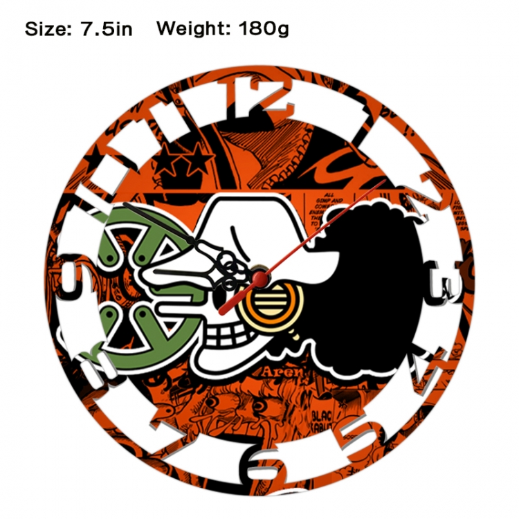 One Piece Anime print alarm clock wall clock personality clock packaging size 25X25X4cm