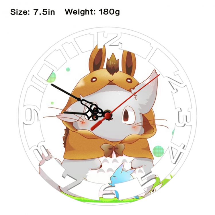 TOTORO Anime print alarm clock wall clock personality clock packaging size 25X25X4cm