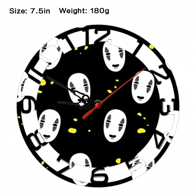 TOTORO Anime print alarm clock wall clock personality clock packaging size 25X25X4cm