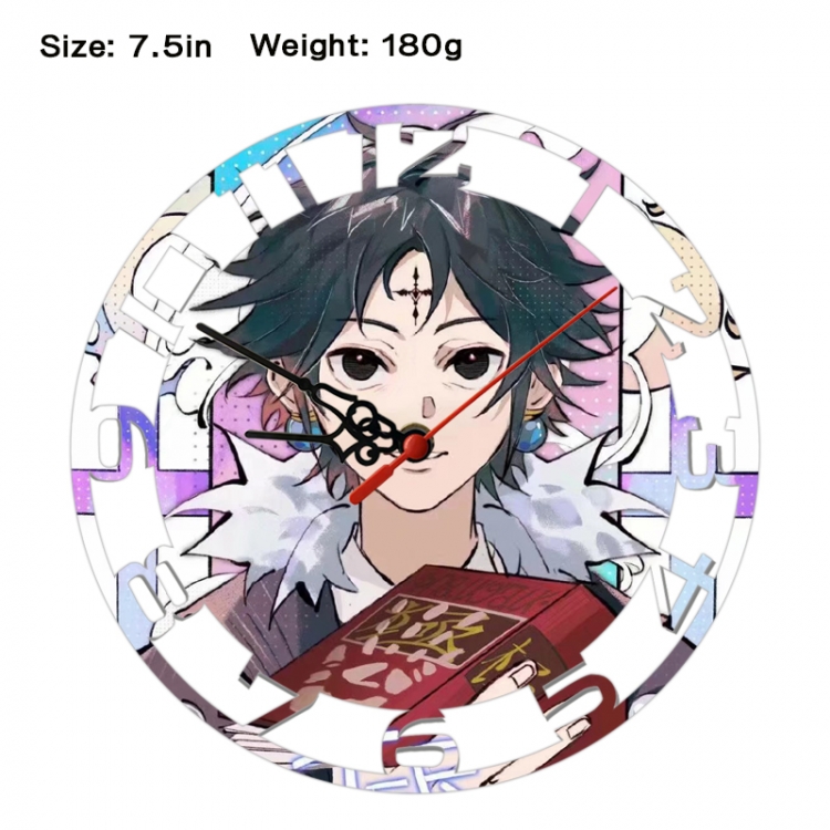 HunterXHunter Anime print alarm clock wall clock personality clock packaging size 25X25X4cm