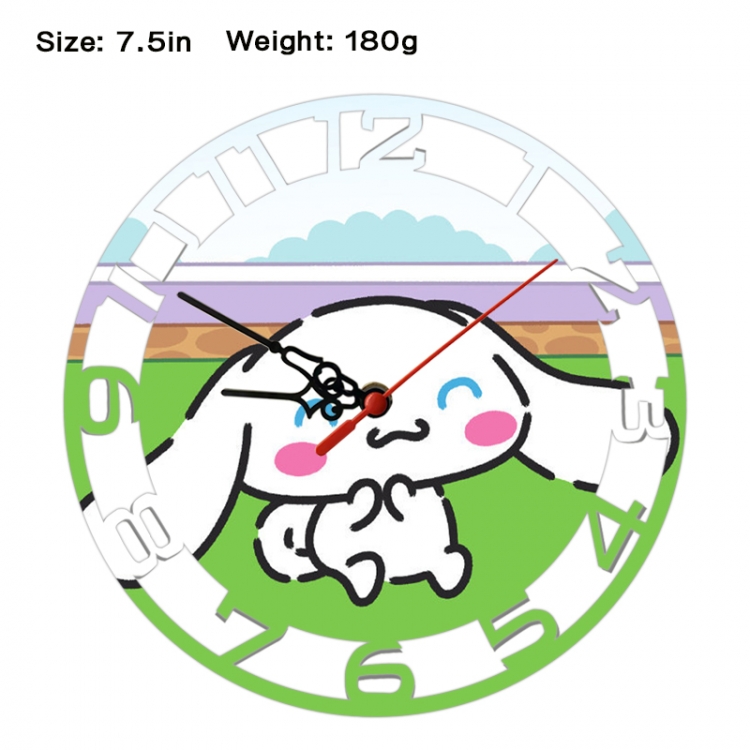 sanrio Anime print alarm clock wall clock personality clock packaging size 25X25X4cm