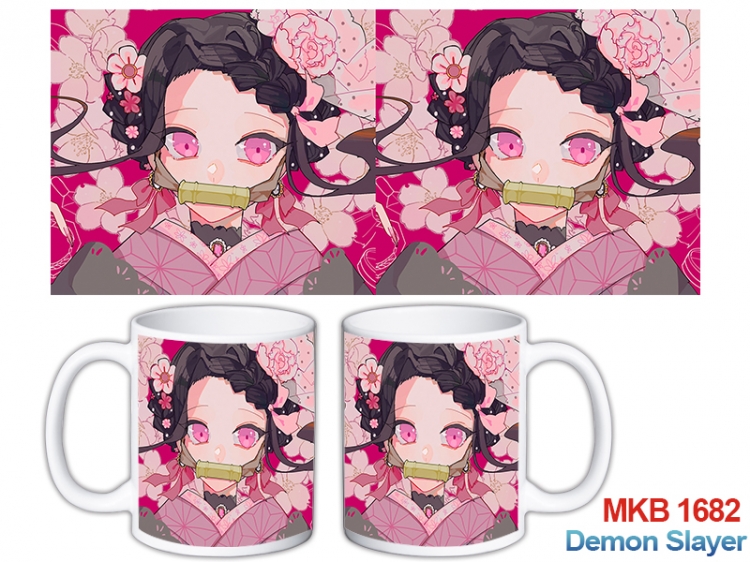 Demon Slayer Kimets Anime color printing ceramic mug cup price for 5 pcs