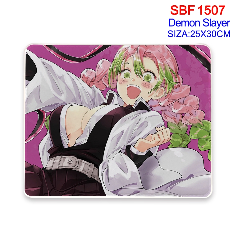 Demon Slayer Kimets Anime peripheral edge lock mouse pad 25X30cm 