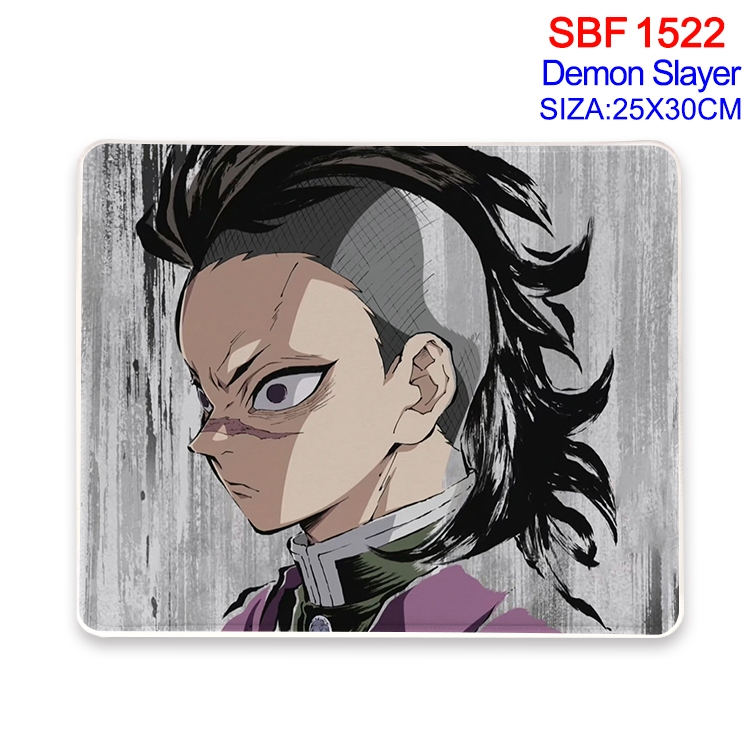 Demon Slayer Kimets Anime peripheral edge lock mouse pad 25X30cm 