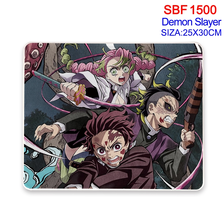 Demon Slayer Kimets Anime peripheral edge lock mouse pad 25X30cm 