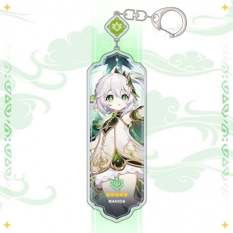 Genshin Impact Anime peripheral acrylic keychain pendant 8.5cm price for 5 pcs 15504